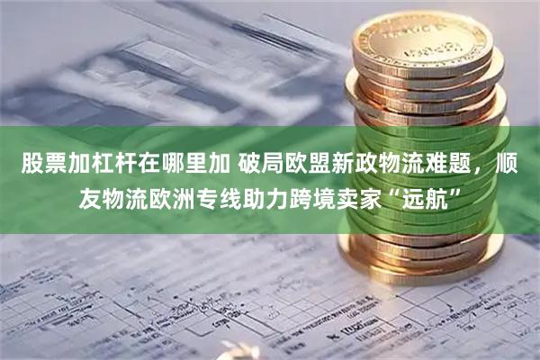 股票加杠杆在哪里加 破局欧盟新政物流难题，顺友物流欧洲专线助力跨境卖家“远航”